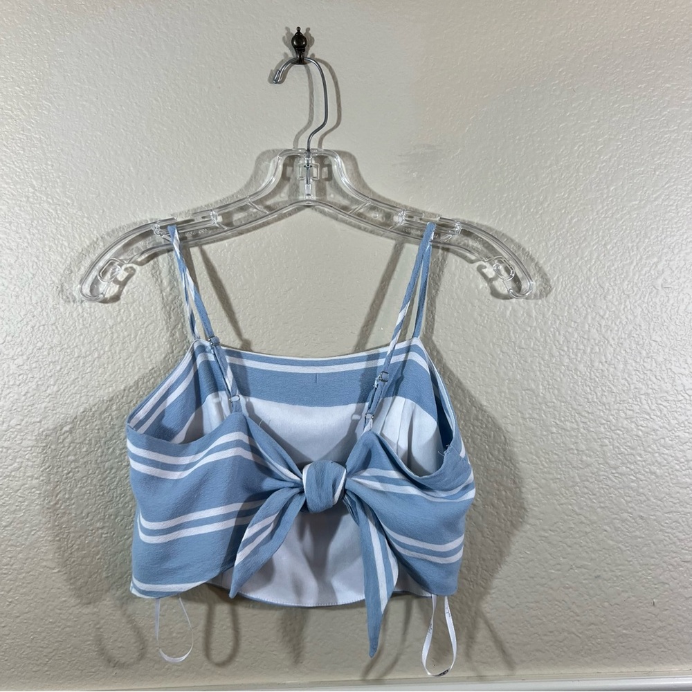 Lulus Coastal Living Light Blue and White Striped Two Piece Jumpsuit Size M - Picture 14 of 16